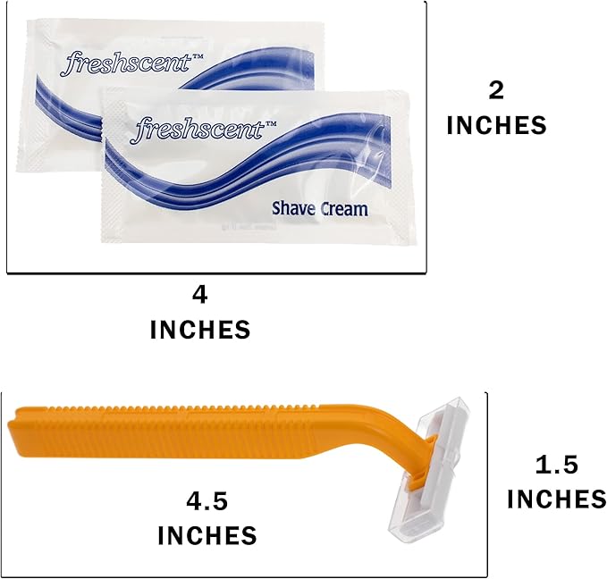 Moda West 24 Kits - Bulk Case of Wholesale 19-Piece Hygiene & Toiletry Kit for Men, Women, Travel, Charity, Homeless Shelters, Bathroom Personal Care Essentials for Donation, Emergency, Hotels & More