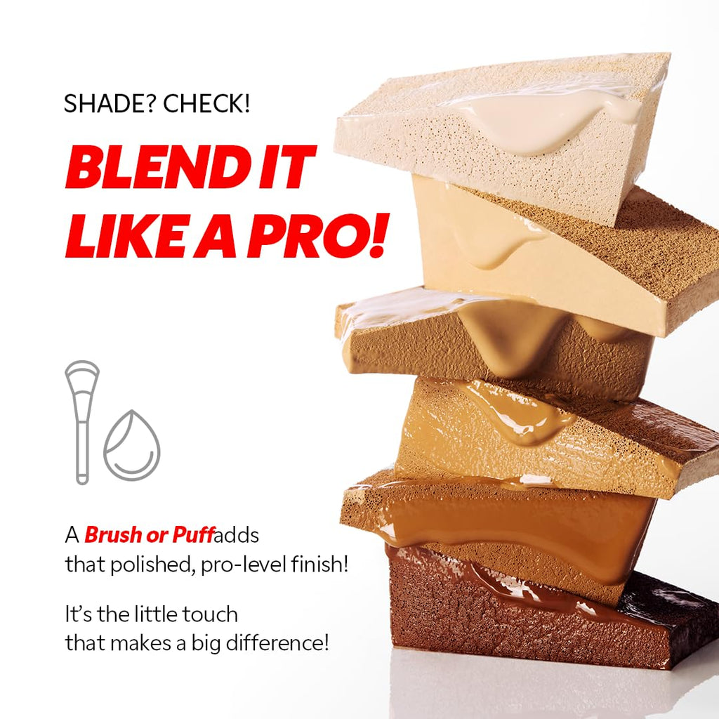 TIRTIR Mask Fit Red FoundationㅣLong Lasting Flawless Coverage, Energy Essence, Lightweight, Hydrating, Pore-Blurring, Breathable Satin Finish, Makeup, Radiant Skin, #25N Mocha, 1.01 Fl Oz