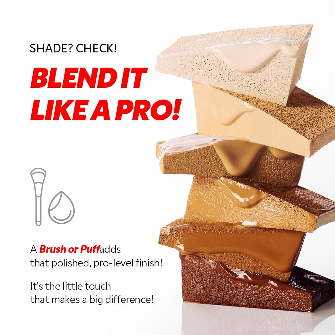 TIRTIR Mask Fit Red FoundationㅣLong Lasting Flawless Coverage, Energy Essence, Lightweight, Hydrating, Pore-Blurring, Breathable Satin Finish, Makeup, Radiant Skin, #21N Ivory, 1.01 Fl Oz