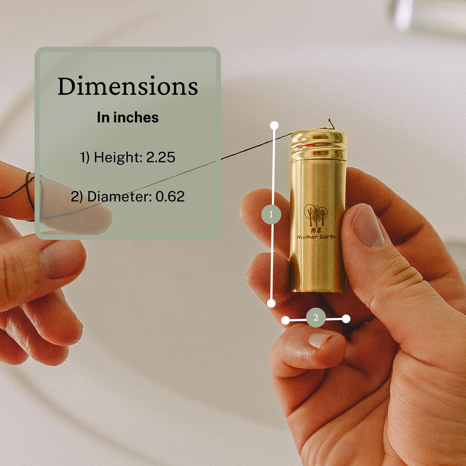 Me Mother Earth Vegan Bamboo Charcoal Dental Floss with Gold Stainless Steel Container, Made with Natural Candelilla Wax, with 30M x2 Floss Refill, Peppermint, Zero Waste Eco Friendly Products