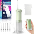Portable Mini Water Dental Flosser for Teeth Cleaning Pick,Travel Oral Irrigator with Telescopic Water Tank,4 Modes and Waterproof Design-Perfect for Braces,Bridges,Home&Travel Dental Care