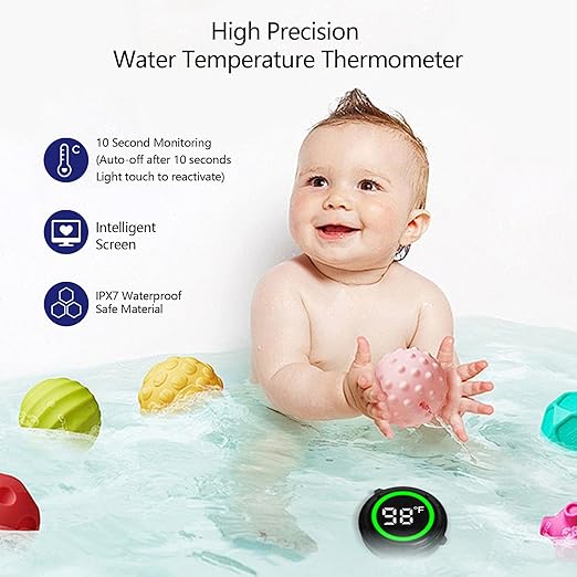 2 Pack Waterproof Floating Water Thermometer for Ice Bath, Swimming Pool, Bathtub