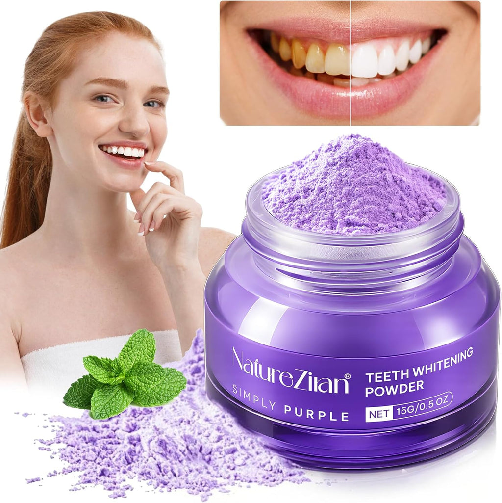 Teeth Whitening Powder - Teeth Whitening - Removes Stains - No Sensitivity - Enamel-Safe Toothpaste Power - Breath Freshener - for Coffee, Tea and Tobacco Stains 15g