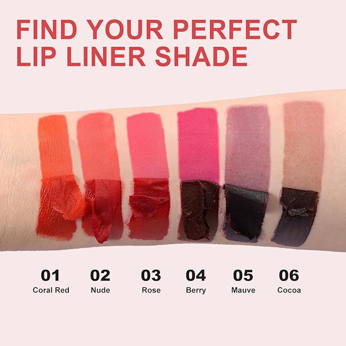 Lip Stain - Peel Off Lip Stain, Long Lasting Lip Liner with Matte Finish, Waterproof, Transfer-proof, Highly Pigmented Color (#03 Rose, 1 PCS)
