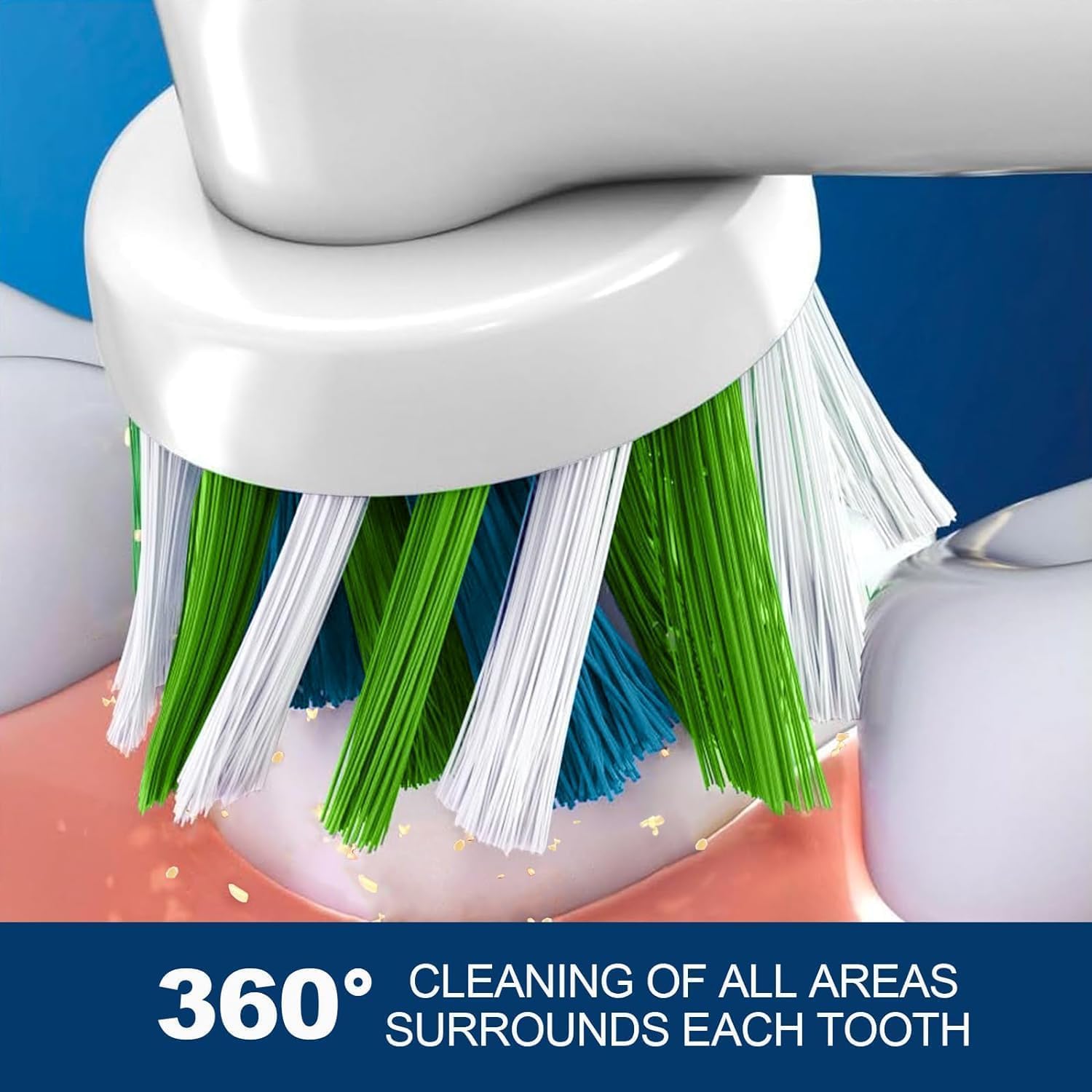 Replacement Toothbrush Heads Compatible with Oral b Braun Smart 1500/7500,Pro 1000/1500,Genius x/6000/Cross/Floss/Sensitive, 8PCS Electric Brush Heads Refill for Braun Oral B