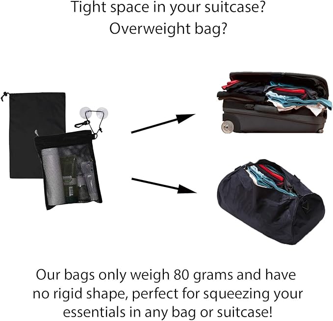 Naroa Waterproof Multifunctional Toiletry Shower Bag for Gym, Travel, Business and Foldable Portable Hanging Bathroom Mesh Caddy with Wet & Dry Storage Suction Hook Tote for Men Women