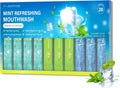 Mouthwash Travel Size - Portable Packets to Go, Alcohol & Fluoride Free, 3 Refreshing Flavors (Fresh Mint, ICY Mint, Grapefruit Mint) Fresh Oral Hygiene (20)