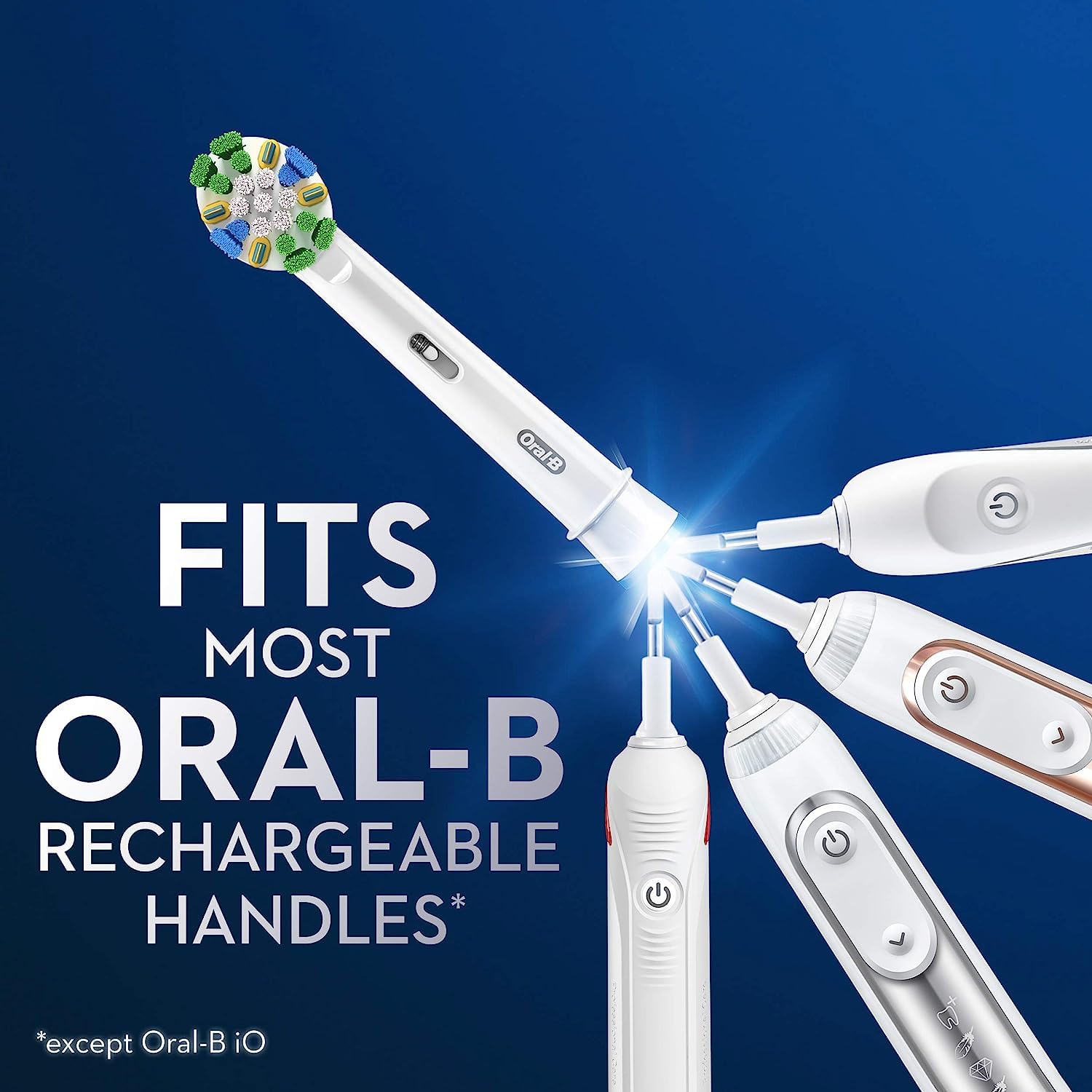 Oral-B Floss Action Replacement Brush Heads for an Oral-B Electric Toothbrush, Pack of 6