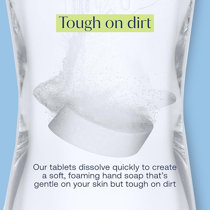 Fab Tab Foaming Hand Soap - Sustainable & Convenient - Plant-based Tablets - Makes 4 X 11.09 Fl Oz Bottles - Fig scent - Foam Soap Refill