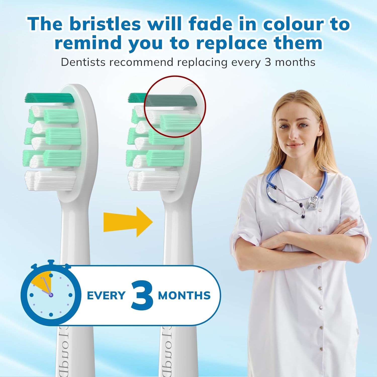 Replacement Toothbrush Heads Compatible with Philips Sonicare：16 Pack Soft Replacement Electric Brush Head for 4100 5100 6100 HX9023/65 W Optimal Control Snap-on System (White)