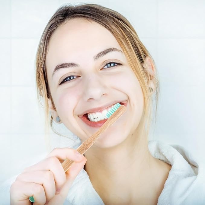 Disposable Biodegradable Toothbrush with Tube Case Ergonomic Wide Head Design Compact Travel Lightweight and Eco-Friendly Oral Care Kit Random Colors Random Color