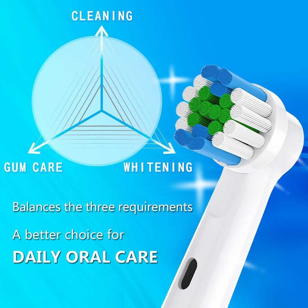 Replacement Toothbrush Heads Compatible with Oral B Electric Toothbrushes, 4 Count, Small Round Head for Pro Series, Refills for Braun Model 3756 3757 3744 3765 4729 4731