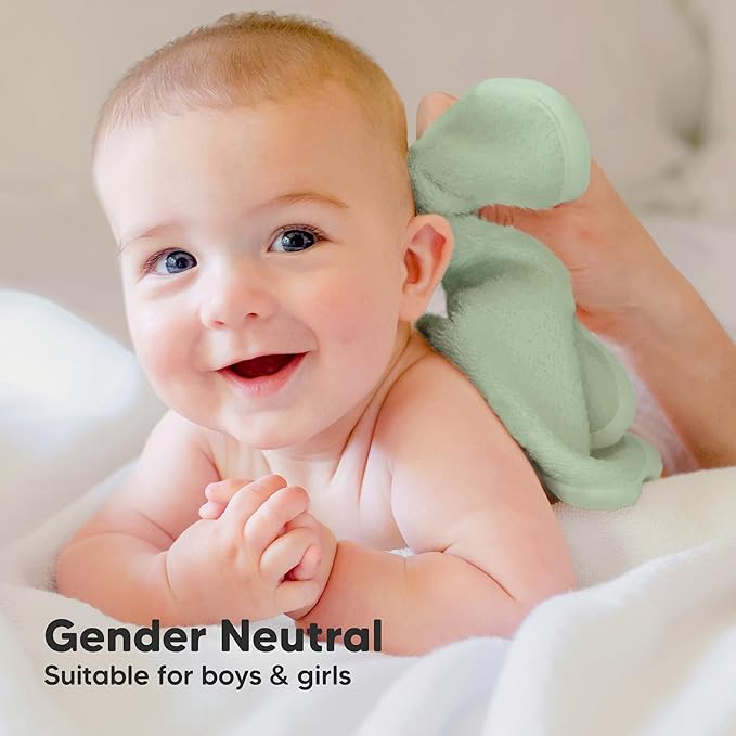 6-Pack Baby Washcloths - Soft Absorbent Viscose from Bamboo Wash Cloths for Babies, Kids, Toddlers, Infant, Newborn Bath Towels, Gentle on Sensitive Skin, 10x10 Reusable Face Towels (Pistachio)