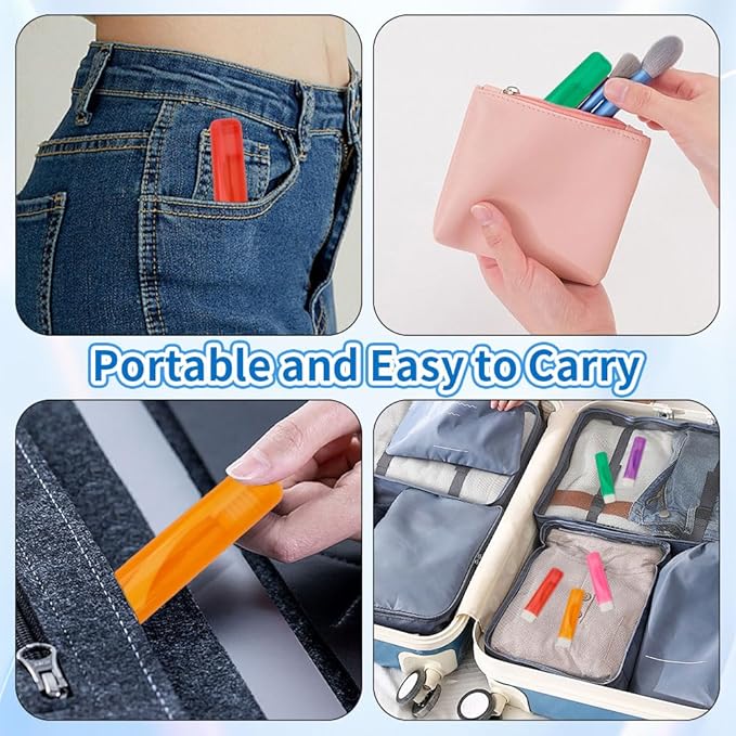 Travel Toothbrush 5PCS Mini Toothbrushes Travel Toothbrush Set Portable Travels Size Toothbrushes Folding Traveling Tooth Brush with Case Individually Wrapped Small Tooth Brush for Home Camping Hiking