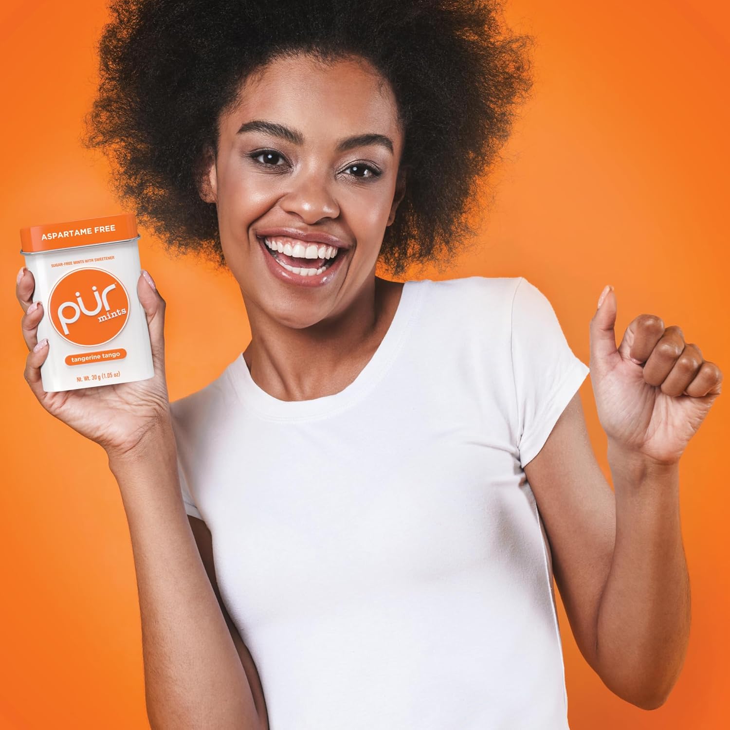 PUR Mints | Aspartame Free Mints | Made with Xylitol | Sugar Free, Vegan, Gluten Free & Keto Friendly | Natural Tangerine Tango Flavored Mints, 30 Pieces (Pack of 2)