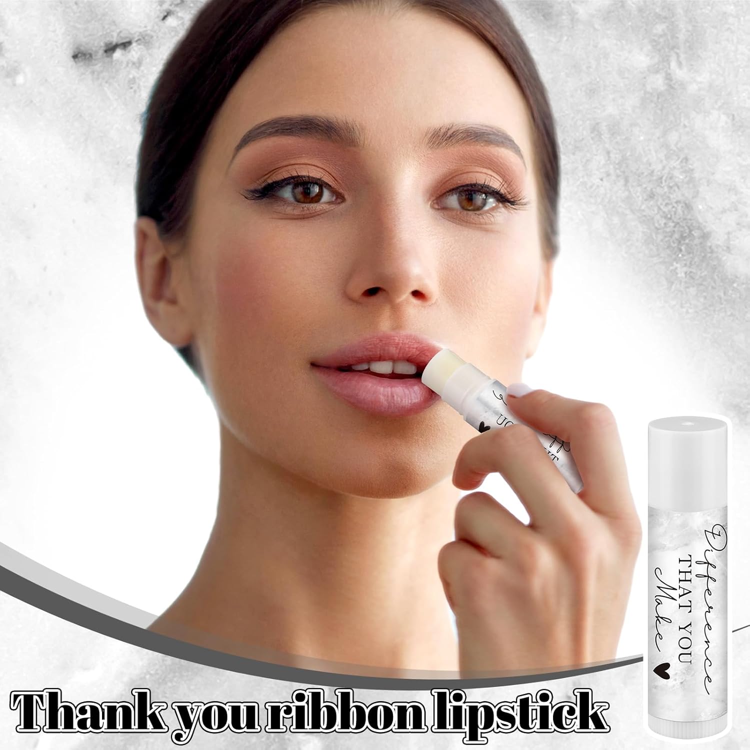 30 Pack Christmas Employee Appreciation Gift Lip Balms Bulk Staff Teacher Team Volunteer Thank You Gift Thanksgiving Christmas Appreciation Party Favor for Women Men(Heart,Fog White)