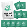 Stall Mates Wipes - Try Me Pack | Flushable Wipes | Individually Wrapped | Travel Friendly | Unscented with Vitamin-E & Aloe | (10 on-the-go singles)