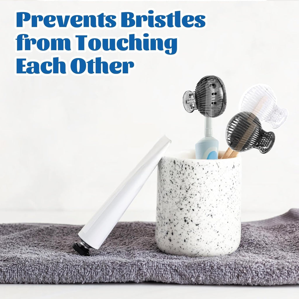 UCEC Toothbrush Covers, Toothbrush Caps Cover, Toothbrush Head Covers for Household Travel, Fits Electronic and Manual Toothbrushes, 8 Pack