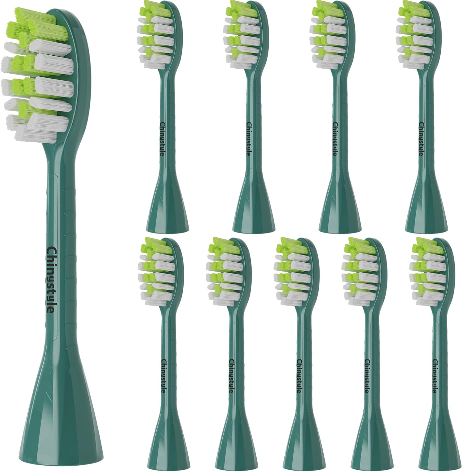 Replacement Toothbrush Heads Compatible with Philips One Sonicare Electric Toothbrush HY1200 HY1100, Tooth Brush Head Sage -10 Pack