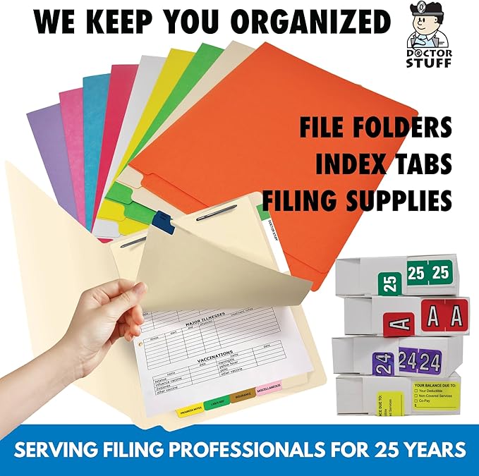 2023 Year Stickers, Doctor Stuff 2023 Chart Stickers, Purple GBS/VRE Style, USA Made Year Labels for End Tab File Folders, 500 Labels/Roll in a Dispenser Box, 3/4" x 1-1/2"