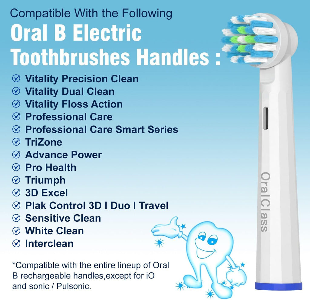 Replacement Toothbrush Heads Compatible with Oral B Braun, Medium Soft Precision Electric Brush Head Refills Fit for Oralb Pro 1000/7000/9600/500/3000/5000/6000/8000 etc, 8 Pack with Covers