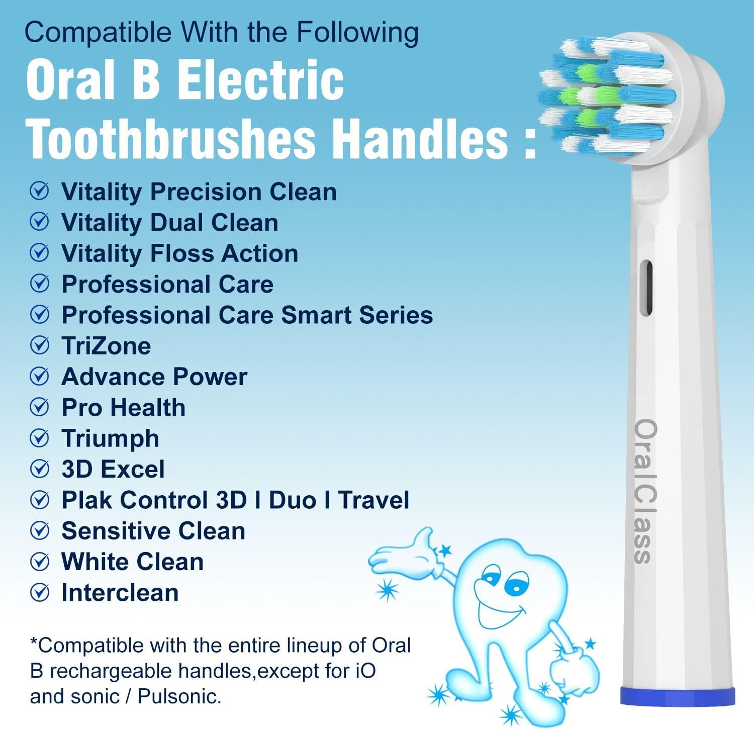 Replacement Toothbrush Heads Compatible with Oral B Braun, Medium Soft Precision Electric Brush Head Refills Fit for Oralb Pro 1000/7000/9600/500/3000/5000/6000/8000 etc, 8 Pack with Covers