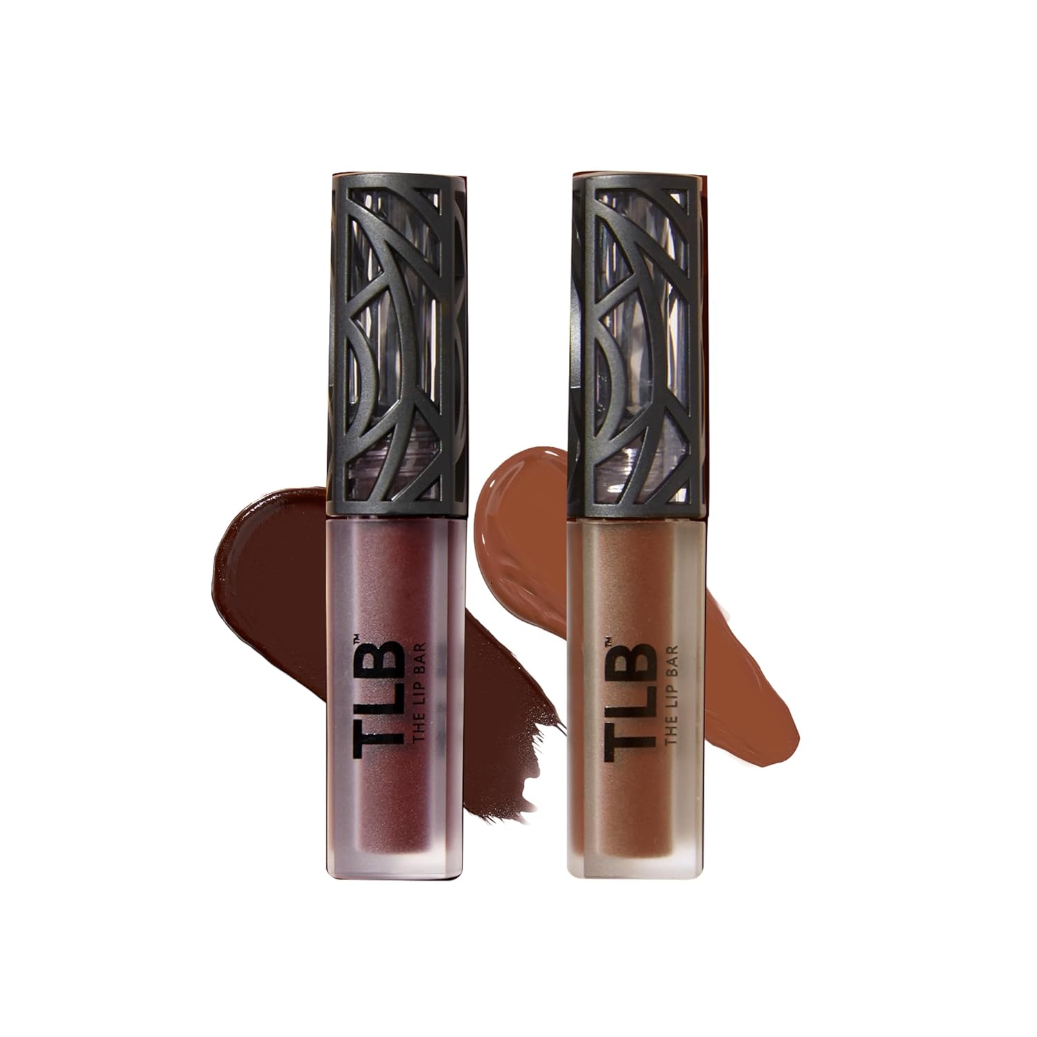 The Lip Bar - Nonstop Liquid Matte Lipstick Mini 2-Pack, Naturalista (Soft Brown) + Low Key - High Pigment - One Swipe - Long Lasting - Jojoba Oil & Vitamin E - Vegan - .24 fl oz each