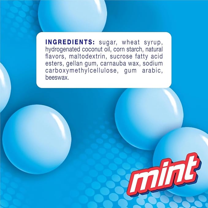 Mentos Chewy Mint Candy Roll, Holiday Candy for Christmas Stocking Stuffers for Adults & Kids, Party, Non-Melting, 14 Count (Pack of 15) - Packaging May Vary