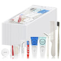 Toiletry Kits Homeless Personal Hygiene Care Package Kits Supplies In Bulk, Disposable Travel Size Essential Women Men Toiletries Set for Hotel, Charity, Camping, Travel (20 Pack)