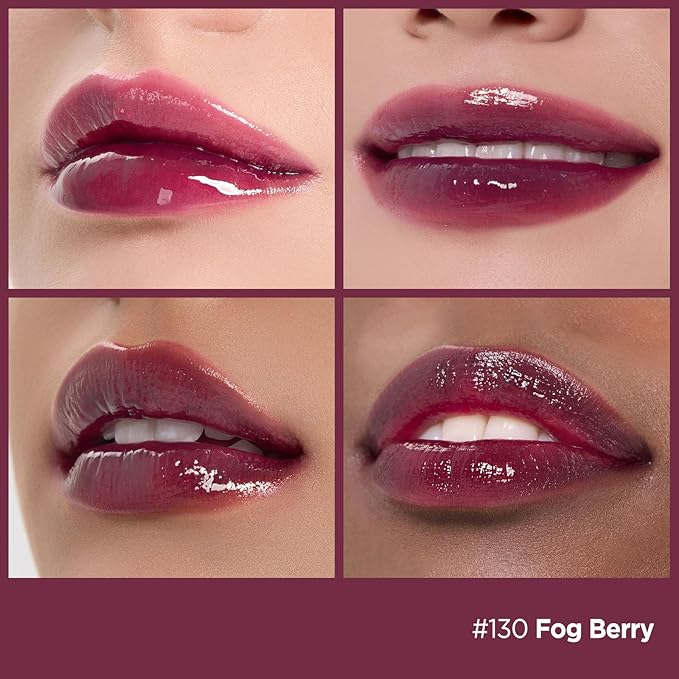 Laka Fruity Glam Lip Tint Mini, 1.9g/0.07oz, Glowing Lip Stain with Wide Color Spectrum, Hydrating & Lightweight Texture, Long-Lasting Bold Stain, Non-Sticky, Vegan, K-Beauty (#130 Fog Berry)