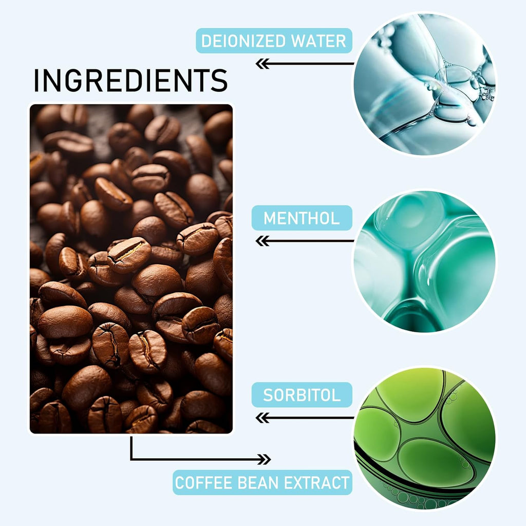 Mini Mouthwash Travel Size,Coffee Flavor Portable Individual Travel Mouth Wash for Fresh Breath, Refreshing Long Lasting Gentle Oral Care Mouthwash Packs(Pack of 20)