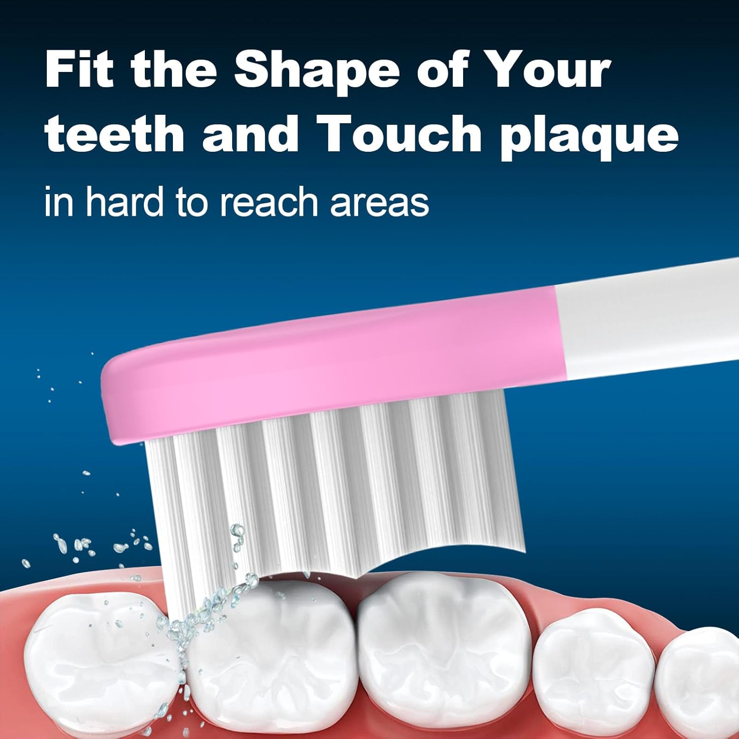 Kids Replacement Toothbrush Heads 10 Pack for Philips Sonicare Electric Toothbrush Soft Brush Head for Child 7+ for Boy Girl,Pink