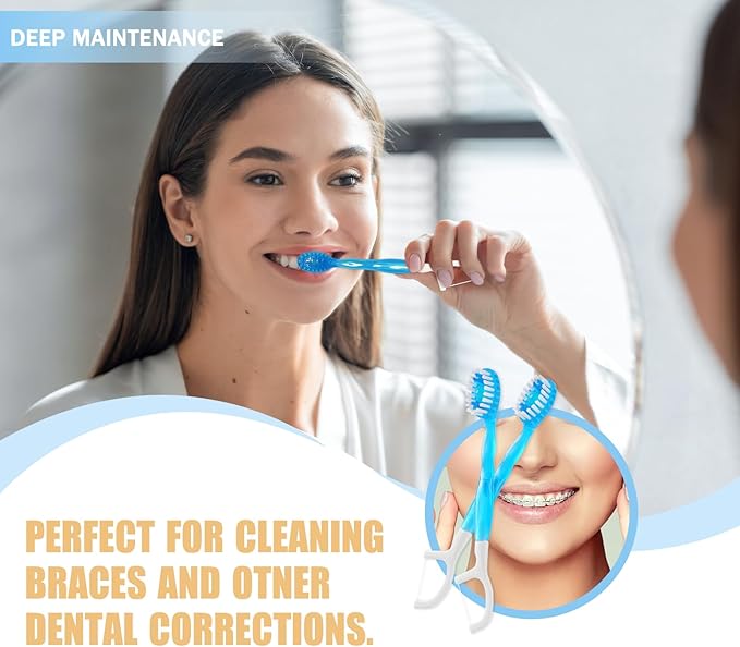 40 Individually Packaged Disposable Travel toothbrushes with Toothpaste, 5-in-1 Convenient Mini Disposable Toothbrush (Toothbrush + Toothpaste + Tongue Scraper + Dental Floss + Pick)