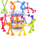 Richtim Kids Humanoid Suction Sensory Toys: 24 Pack Creative Suction Toy No Hole Bath Toy - Sensory Toys for Kids Travel - Calming Down for Boys and Girls