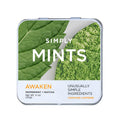 SIMPLY Mints | Caffeinated Breath Mints- Awaken (Caffeine + Peppermint + Matcha) | Pack of Six (180 Pieces Total) | Microdose Caffeine + Breath Freshening + Aspartame-Free + Vegan + non-GMO