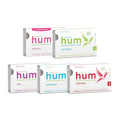 Stevita Hum, Variety Pack - 5 Packets of Sugar-Free Gum - Includes One of Each Flavor: Bubblegum, Peppermint, Cinnamon, Fruit & Spearmint - Non-GMO, Vegetarian, Keto, Gluten Free