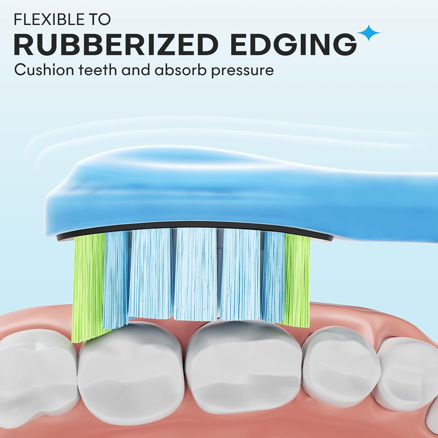 12 Pack Toothbrush Replacement Heads for Philips Sonicare, Electric Brush Heads Compatible with Phillips Sonic Snap-on Care Head (Black)