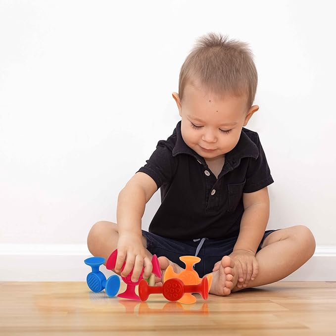 48 Pack Toddler Suction Cup Bath Toys for Kids Ages 1-3, Sensory Bath Toys for High Chair Car Window and Airplane Travel Essentials, Toddler Stocking Stuffers