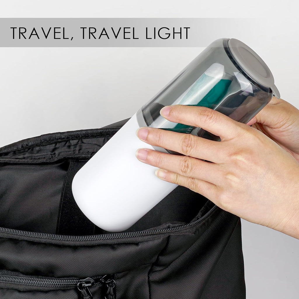 Toothbrush Travel Case, Plastic Travel Toothbrush Holder with Drain Hole, Portable Toothpaste Toothbrush Storage Container Box for Traveling, Camping, Gym, Bathroom (Gray)