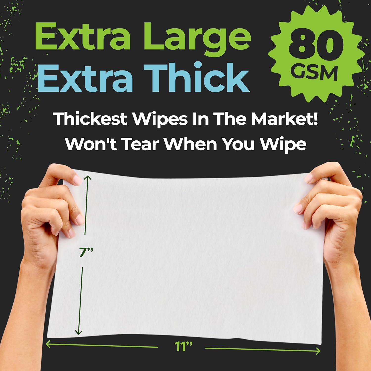 Camping Essentials - Body Wipes for Camping Adults Bathing No Rinse - 50 XL Deodorant Bathing Shower Wipes For Men Women - Disposable Washcloths & Personal Cleansing - Travel, Workout