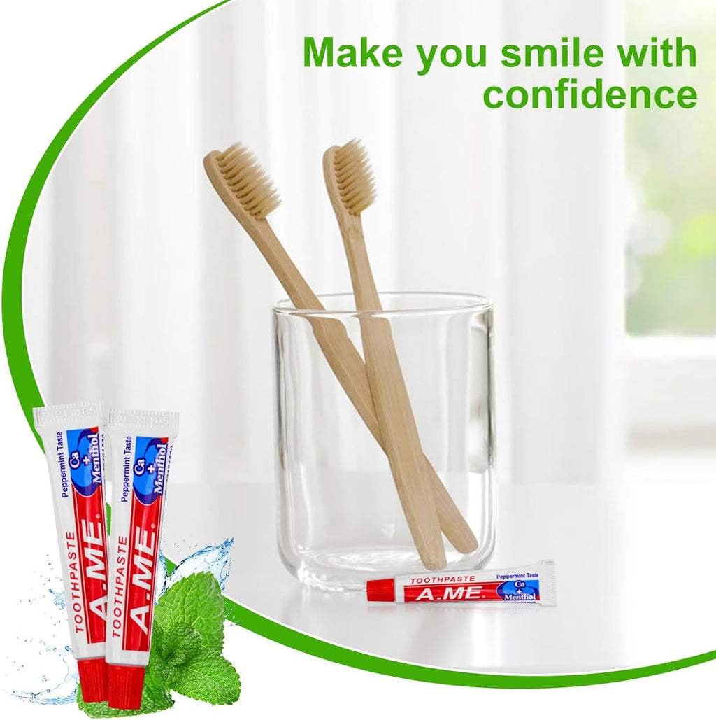 Travel Size Toothpaste Bulk, Disposable Small Portable Toothpaste, Travel Pocket Size for Vacation Hotel, Shelter/Homeless/Nursing Home/Charity Mini 0.35 oz (Pack of 30)