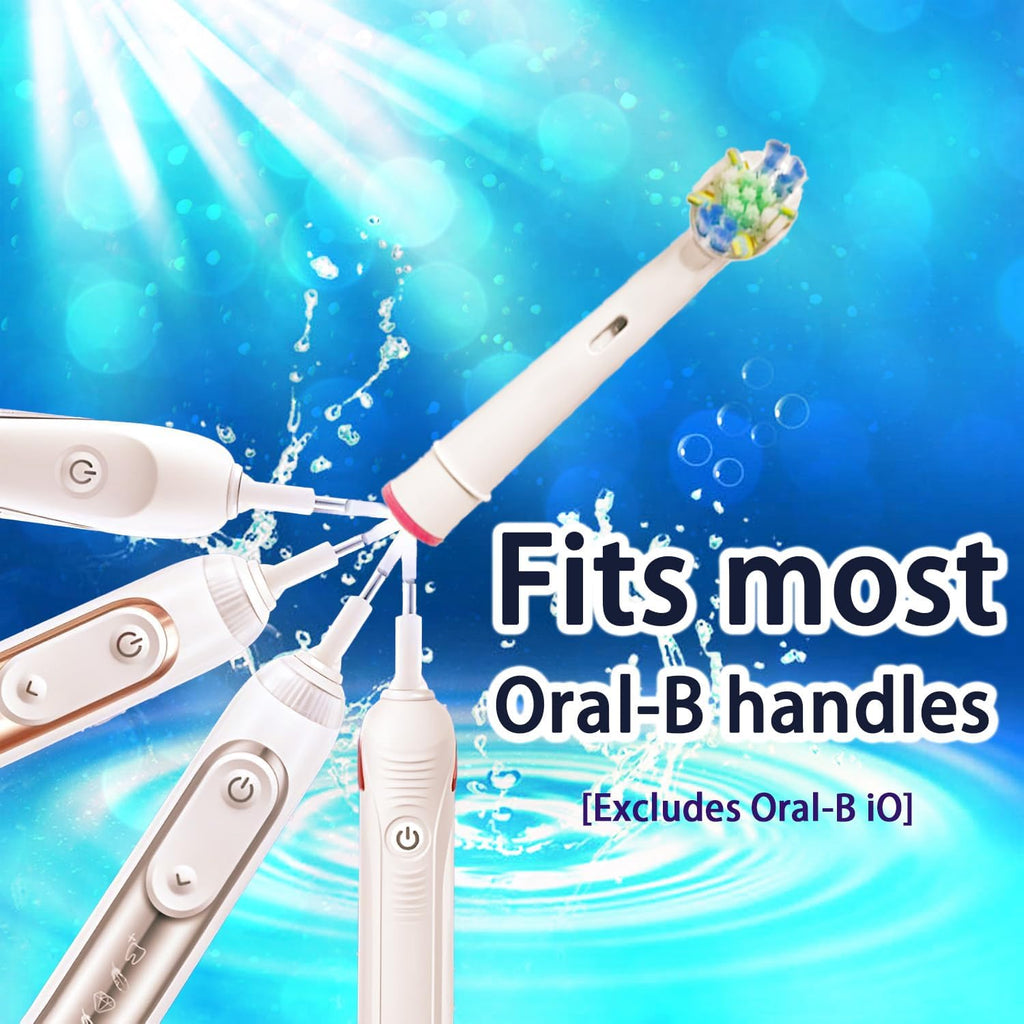 Replacement Heads Compatible with Oral B Braun,16-Pack Professional Electric Toothbrush Heads Brush Heads Compatible with Oral B, Replacement Heads Refill 7000/Pro 1000/9600/500/3000/8000