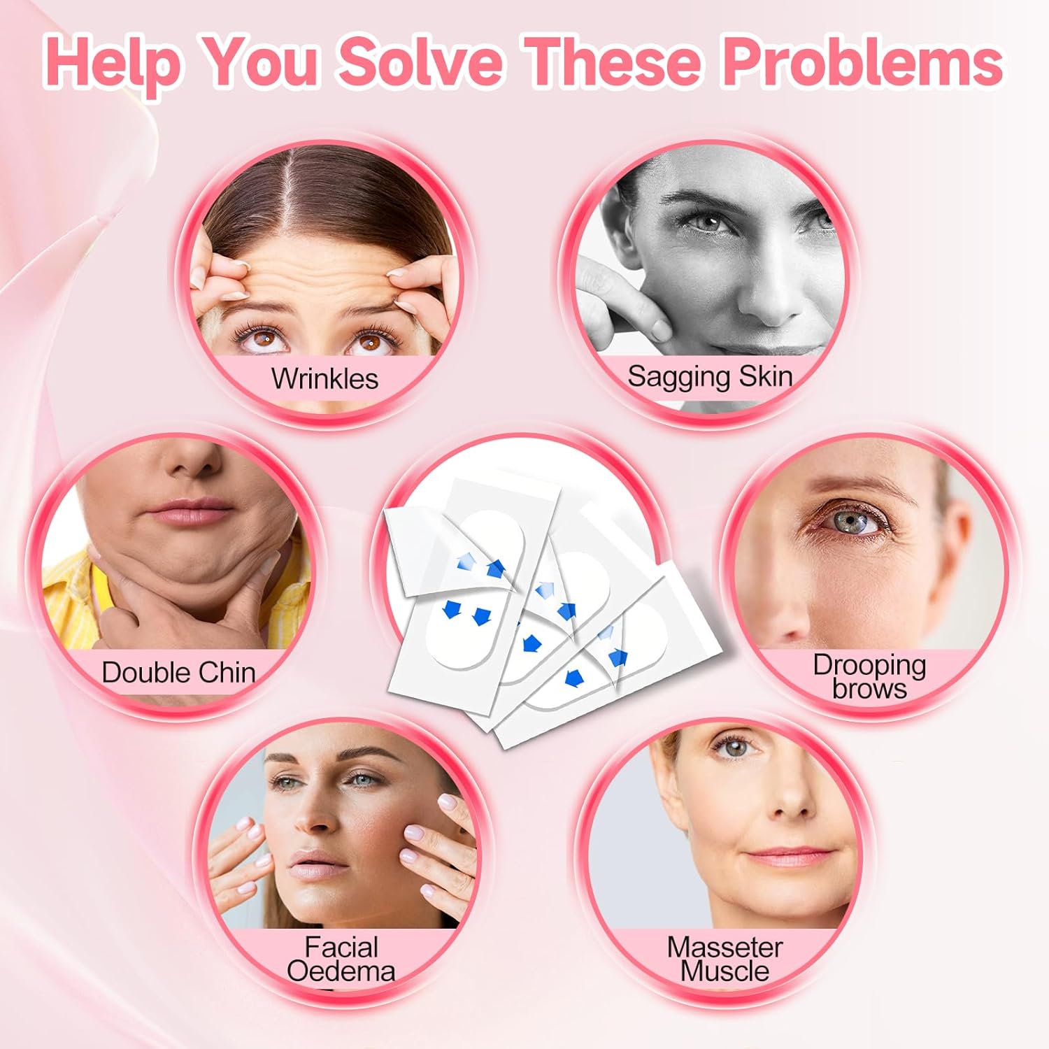 Face Lift Tape, 168PCS Face Tape, Face Lift Tape Invisible, Face Tape Lifting Invisible 8 Hours of Sustained, Perfect Facial Contouring, Visually Create A More Defined Jawline and Cheekbones