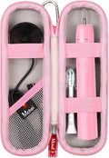 Mchoi Travel Case for Phlips Sonicare 4100 5100 1100 6100 5300 and Most Other Electric Toothbrush, Pink, Case Only