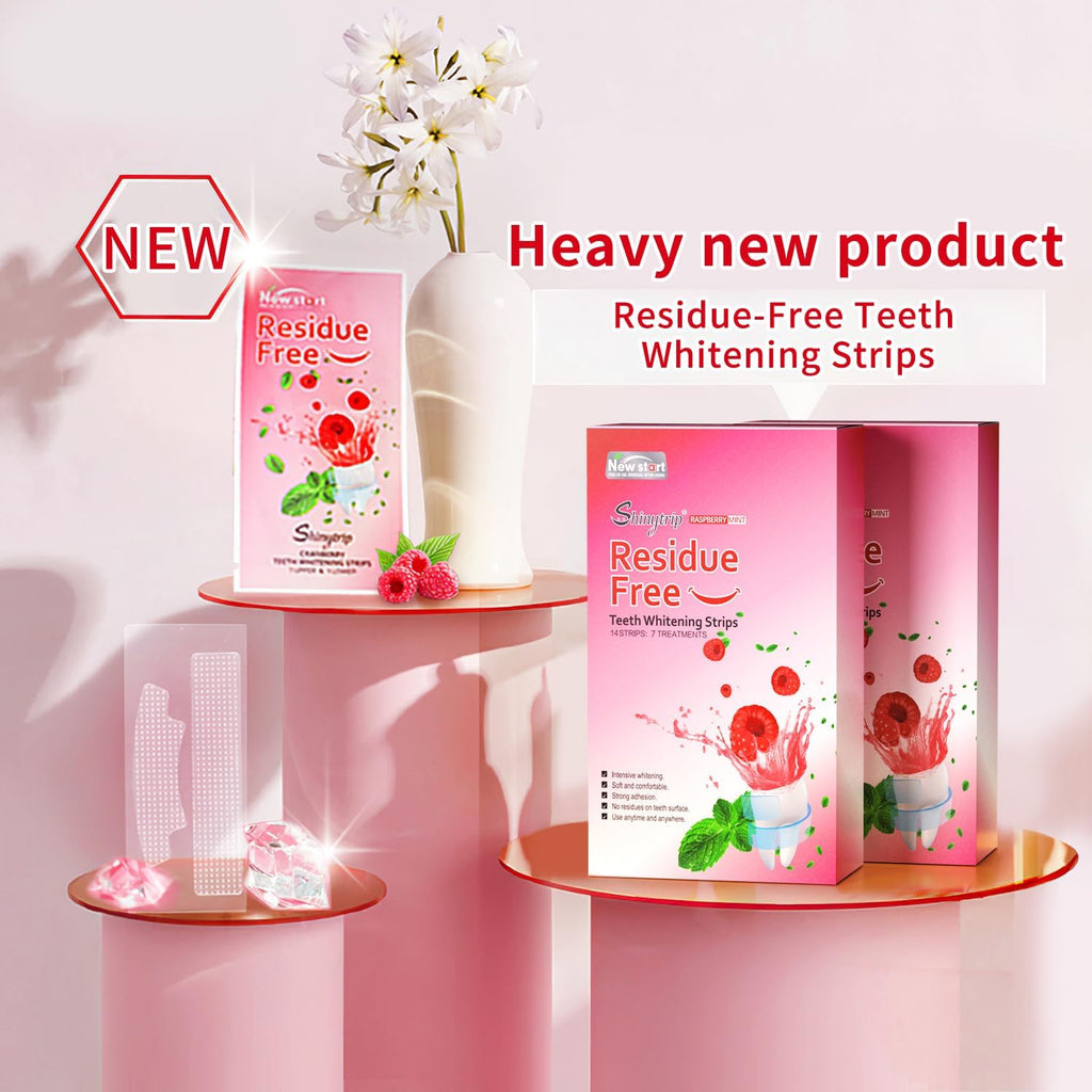 Teeth Whitening Strips for Sensitive Teeth - Results in 7 Days, Rave Reviews, Professional, 7 Non-Slip Strips Whitestrip Stains Remover for Coffee, Wine, Tobacco, Smoking