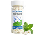 XyloBurst - Xylitol Mints | Sugar Free Breath Mints for Oral Health | Gluten Free, Vegan, Keto Friendly | Aspartame Free Mints | Peppermint | 200 Count Jar