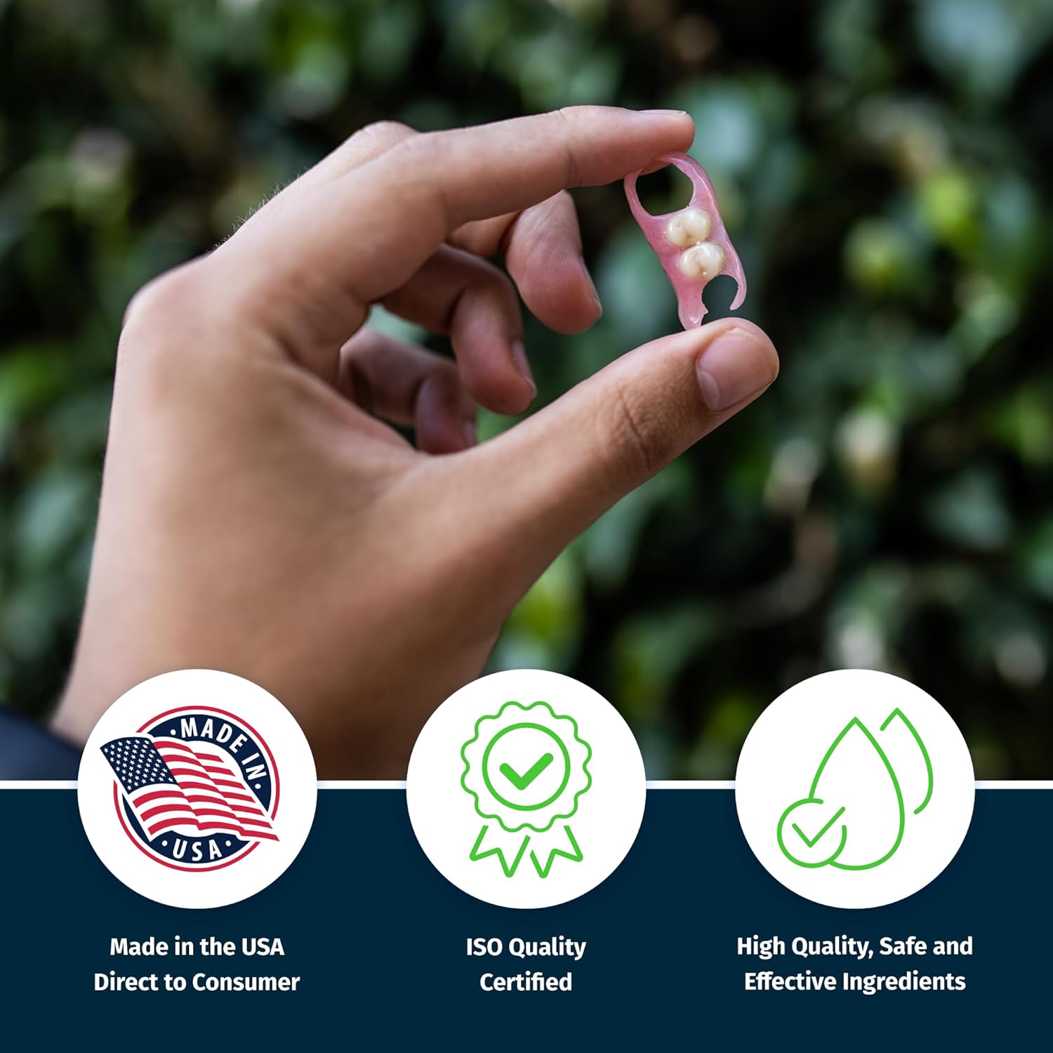 TCS Fresh Concentrated Dental Appliance Cleaner Set, Professional Denture and Retainer Cleaner Powder with Soft Bristle Brush (24 Packets, 6 Month Supply, Mint Flavor)