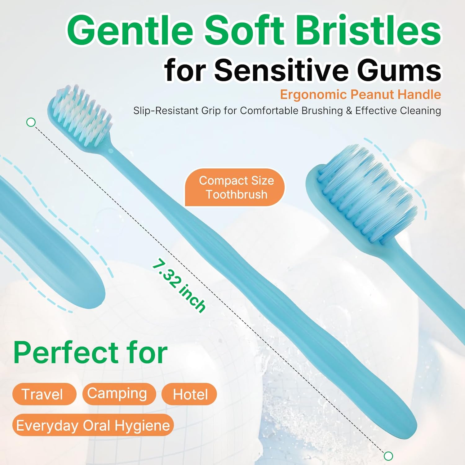 200 Pack Premium Disposable Toothbrushes Bulk – Individually Wrapped Soft Bristle Toothbrushes for Travel, Hotel Guest, Donation, Kids, Adults – Single Use, Family & Emergency Hygiene