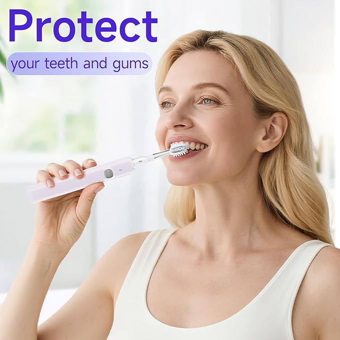 Dr.Hiseki Sonic Electric Toothbrush for Adults - 38000 VPM Deep Clean and 4 Cleaning Modes, Rechargeable Toothbrush, 3-Hour Fast Charge, 60 Days Long Battery Life. IPX7 Waterproof (White)