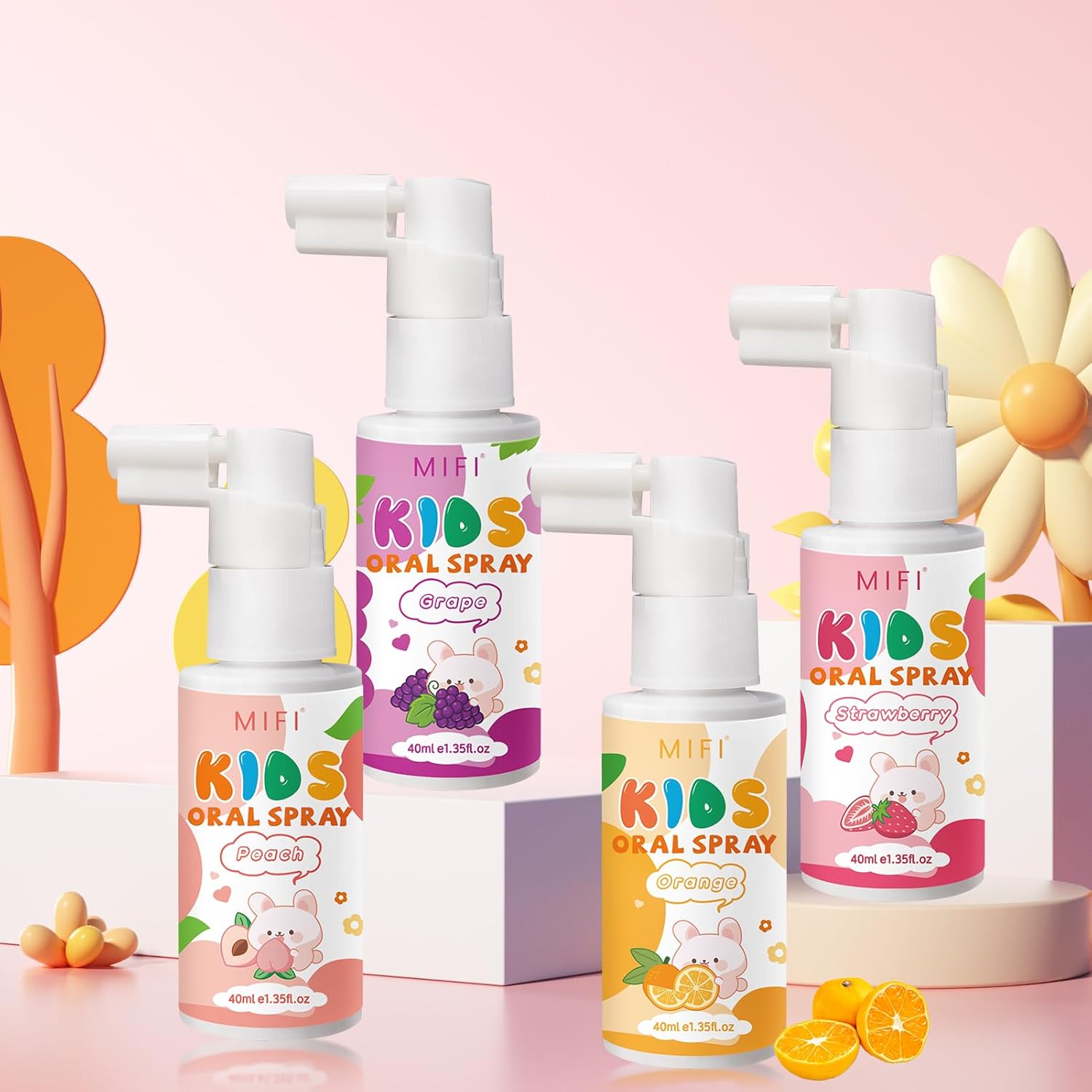 PEGO Kids Oral Spray - Fresh Breath for Children & Toddlers, Fruit-Flavored Oral Care Spray, Easy to Use, Perfect for Home & Travel for Baby's Daily Oral Care (1Pack, Strawberry)